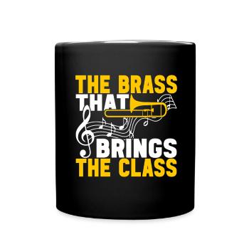 Posaune Trombone - Tasse einfarbig - Schwarz - Vorne