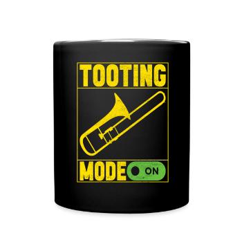 Posaune Trombone - Tasse einfarbig - Schwarz - Vorne
