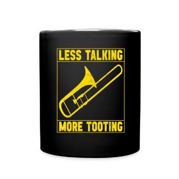 Posaune Trombone - Tasse einfarbig - Schwarz - Vorne