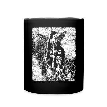 Fairycore Ästhetik Skelett Fee Goth Grunge G - Tasse einfarbig - Schwarz - Vorne