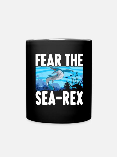 Mosasaurus Dinosaurier - Tasse einfarbig - Schwarz