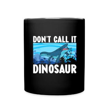 Mosasaurus Dinosaurier - Tasse einfarbig - Schwarz - Vorne
