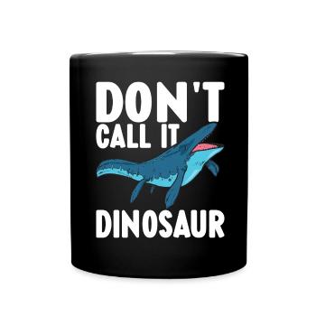 Mosasaurus Dinosaurier - Tasse einfarbig - Schwarz - Vorne