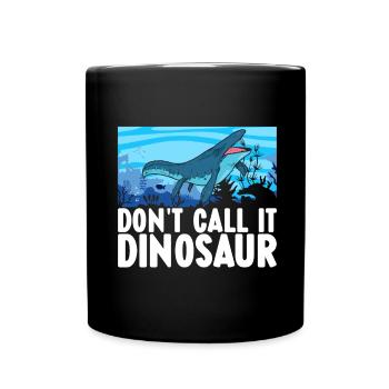 Mosasaurus Dinosaurier - Tasse einfarbig - Schwarz - Vorne