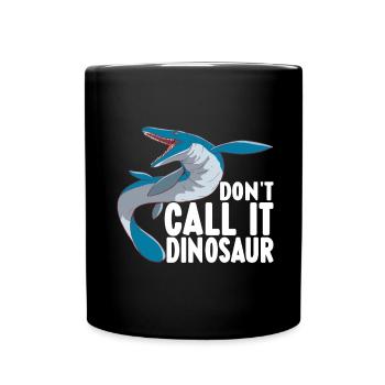 Mosasaurus Dinosaurier - Tasse einfarbig - Schwarz - Vorne