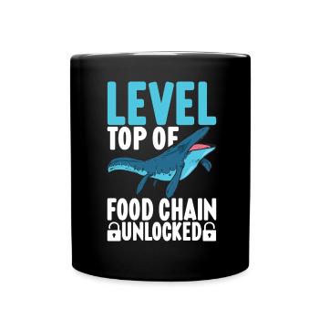 Mosasaurus Dinosaurier - Tasse einfarbig - Schwarz - Vorne