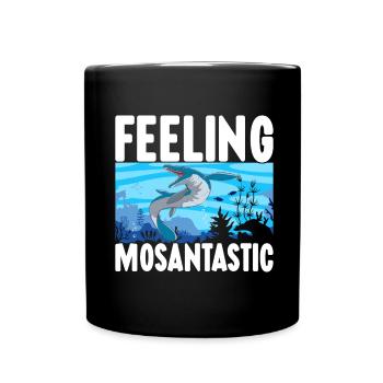 Mosasaurus Dinosaurier - Tasse einfarbig - Schwarz - Vorne