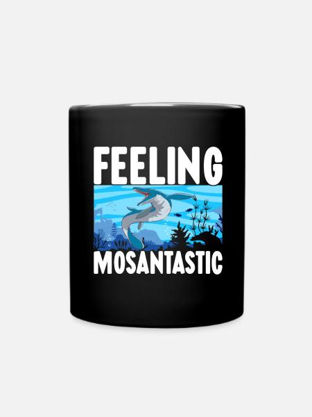 Mosasaurus Dinosaurier - Tasse einfarbig - Schwarz