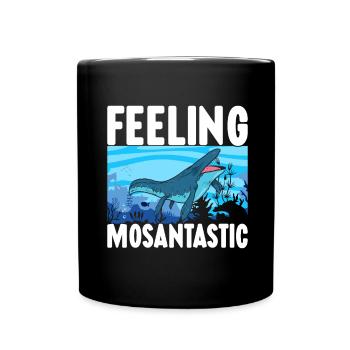 Mosasaurus Dinosaurier - Tasse einfarbig - Schwarz - Vorne