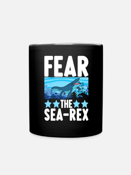 Mosasaurus Dinosaurier - Tasse einfarbig - Schwarz