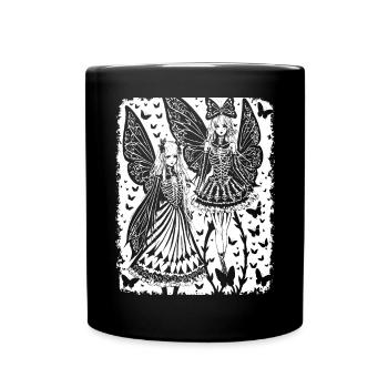 Fairycore Esthétique Grunge Squelette Fée Goth G - Mug uni - noir - Devant