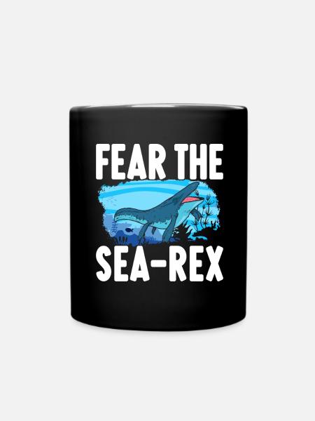 Mosasaurus Dinosaurier - Tasse einfarbig - Schwarz