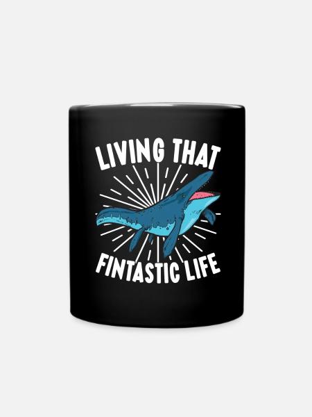 Mosasaurus Dinosaurier - Tasse einfarbig - Schwarz