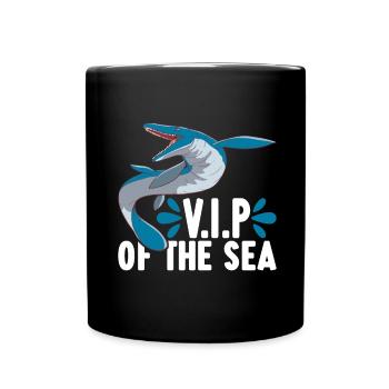 Mosasaurus Dinosaurier - Tasse einfarbig - Schwarz - Vorne