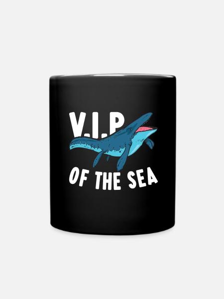 Mosasaurus Dinosaurier - Tasse einfarbig - Schwarz