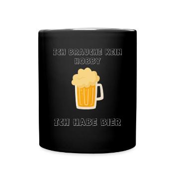 Craftbier Stilvolles Design für Bierliebhaber - Tasse einfarbig - Schwarz - Vorne