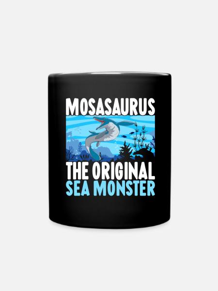 Mosasaurus Dinosaurier - Tasse einfarbig - Schwarz