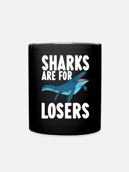 Mosasaurus Dinosaurier - Tasse einfarbig - Schwarz