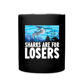 Mosasaurus Dinosaurier - Tasse einfarbig - Schwarz - Vorne
