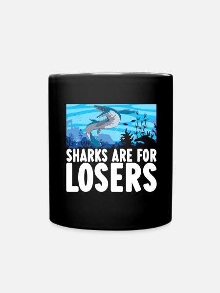 Mosasaurus Dinosaurier - Tasse einfarbig - Schwarz