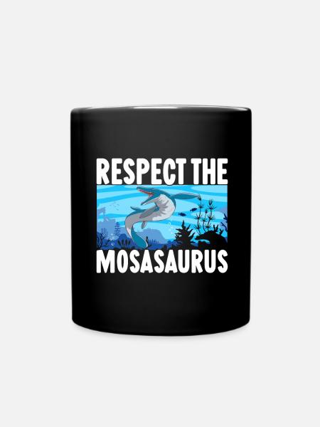 Mosasaurus Dinosaurier - Tasse einfarbig - Schwarz