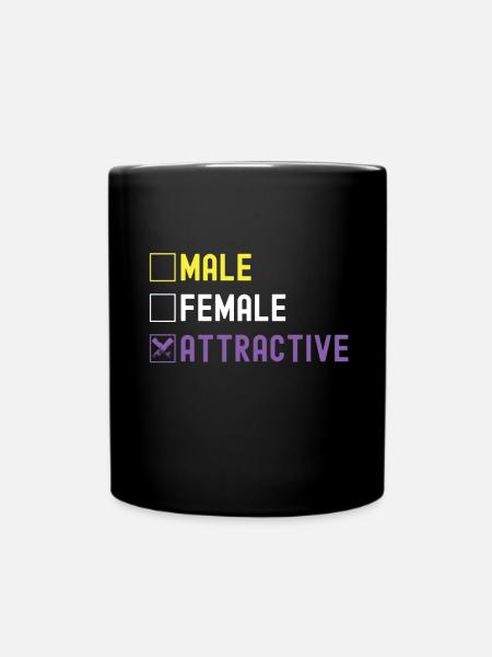 Non Binary Pride Genderqueer - Tasse einfarbig - Schwarz