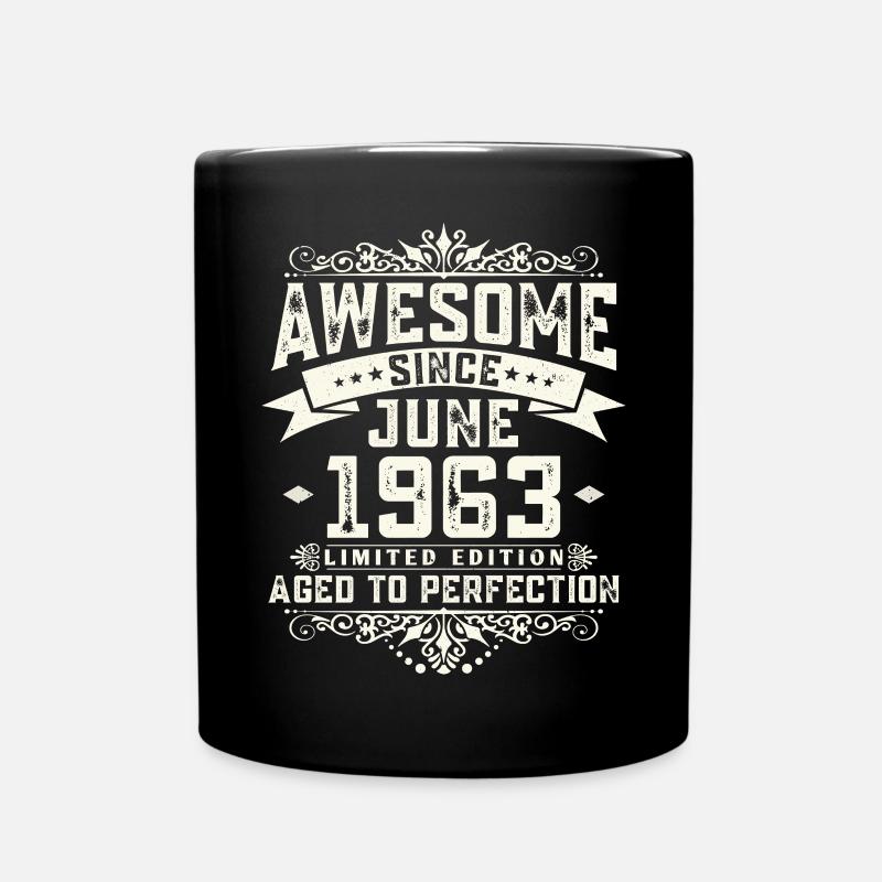 Juin 1963 Vintage Vintage Retro Anniversaire - Mug uni - noir