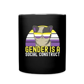 Non Binary Pride Genderqueer - Tasse einfarbig - Schwarz - Vorne