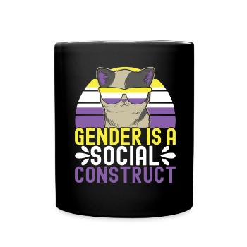 Non Binary Pride Genderqueer - Tasse einfarbig - Schwarz - Vorne