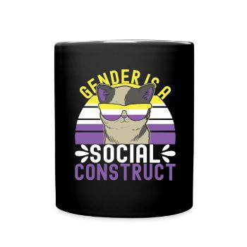 Non Binary Pride Genderqueer - Tasse einfarbig - Schwarz - Vorne