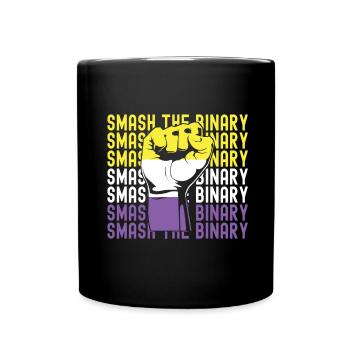 Non Binary Pride Genderqueer - Tasse einfarbig - Schwarz - Vorne