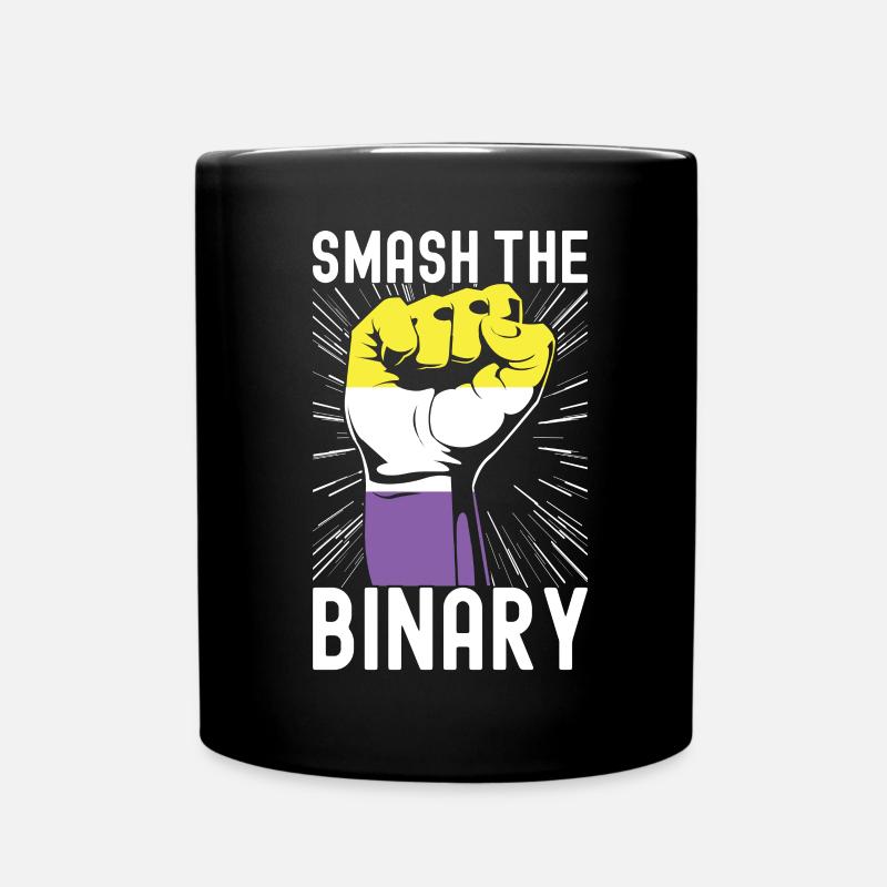Non Binary Pride Genderqueer - Tasse einfarbig - Schwarz