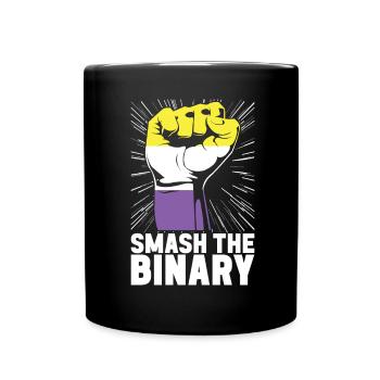 Non Binary Pride Genderqueer - Tasse einfarbig - Schwarz - Vorne