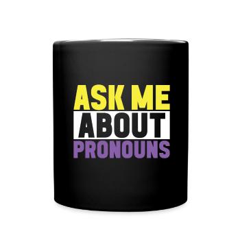 Non Binary Pride Genderqueer - Tasse einfarbig - Schwarz - Vorne