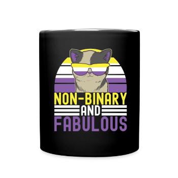 Non Binary Pride Genderqueer - Tasse einfarbig - Schwarz - Vorne