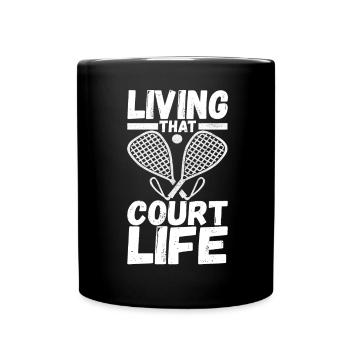 Racquetball Racquetball Player - Full Colour Mug - black - Front
