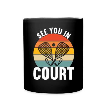 Racquetball Racquetball Player - Full Colour Mug - black - Front