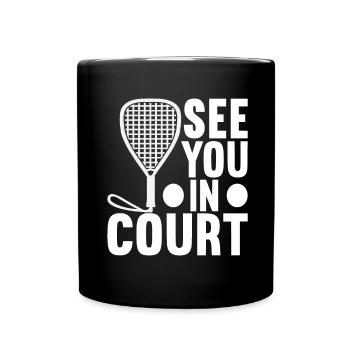 Racquetball Racquetball Player - Full Colour Mug - black - Front