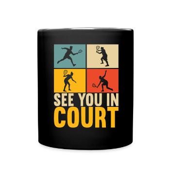 Racquetball Racquetball Player - Full Colour Mug - black - Front