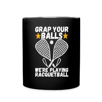Racquetball Racquetball Player - Full Colour Mug - black - Front