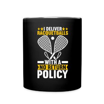 Racquetball Racquetball Player - Full Colour Mug - black - Front