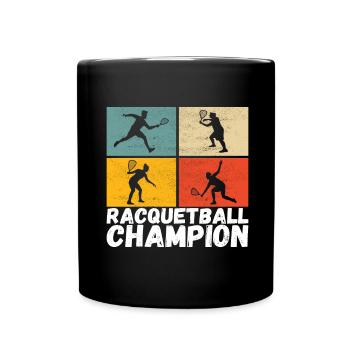 Racquetball Racquetball Player - Full Colour Mug - black - Front