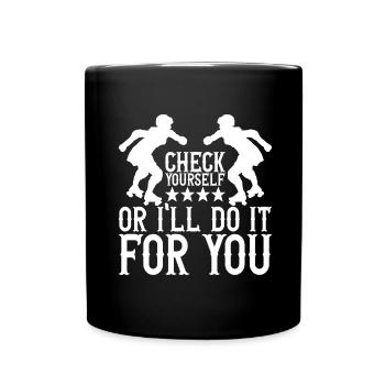 Roller derby - Mug uni - noir - Devant