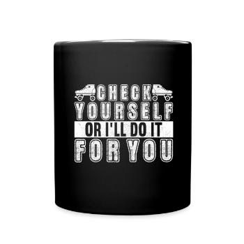 Roller derby - Mug uni - noir - Devant