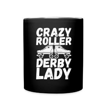 Roller derby - Mug uni - noir - Devant