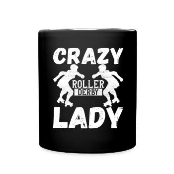 Roller derby - Mug uni - noir - Devant