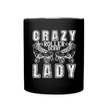 Roller Derby - Tasse einfarbig - Schwarz - Vorne