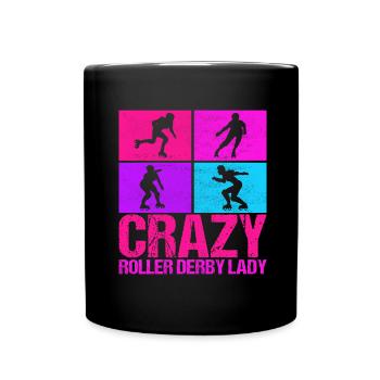 Roller derby - Mug uni - noir - Devant