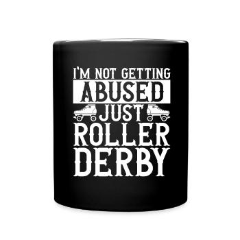Roller derby - Mug uni - noir - Devant