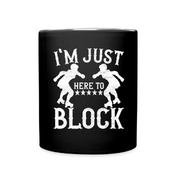 Roller derby - Mug uni - noir - Devant